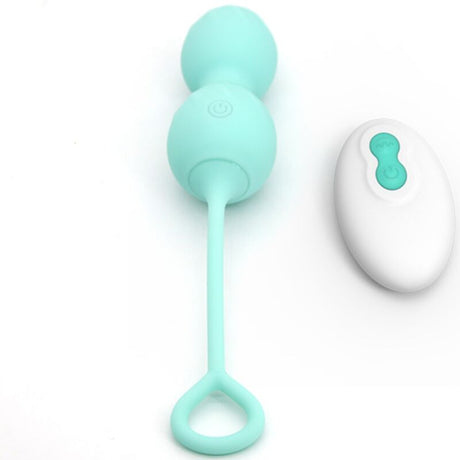 Masturbator Blossoms Vaginal Hantel Vibration Fernbedienung 10 Vibrationen Grün.2