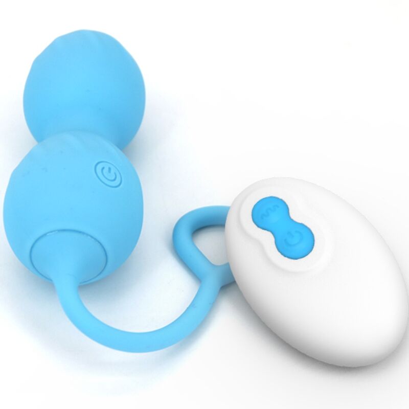 Armony - Blossoms Vaginal Hantel Vibration Fernbedienung 10 Vibrationen Blau