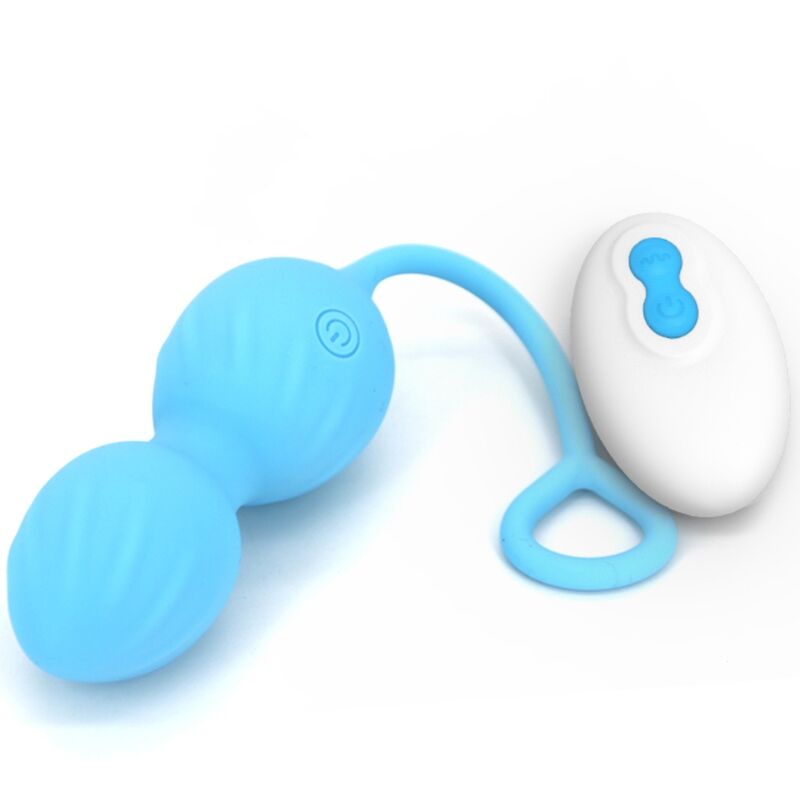 Armony - Blossoms Vaginal Hantel Vibration Fernbedienung 10 Vibrationen Blau
