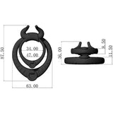 Armony - Bull's Pasion Ring Schwarz