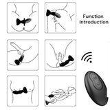 Armony - Extreme A Bloom Rose Vibrator & Analstecker Fernbedienung Schwarz