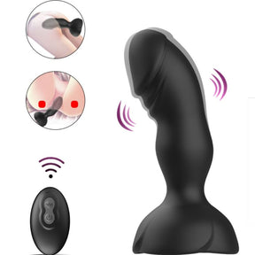 Armony - Extreme A Bloom Rose Vibrator & Analstecker Fernbedienung Schwarz