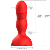 Armony - Extreme A Bloom Rose Vibrator & Analstecker Fernbedienung Rot