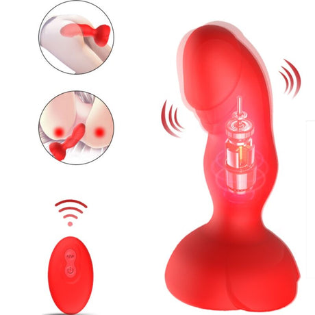 Armony - Extreme A Bloom Rose Vibrator & Analstecker Fernbedienung Rot