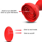 Armony - Extreme A Bloom Rose Vibrator & Analstecker Fernbedienung Rot