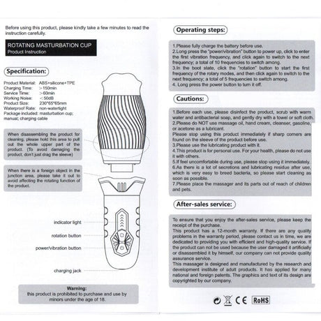 Armony - Belucci Oral Masturbator Vibrator Weiss
