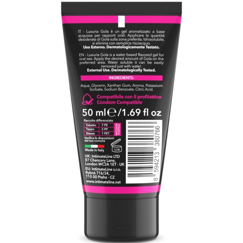 Intimateline Luxuria - Oral Sex Gel Kirschgeschmack 50 ml