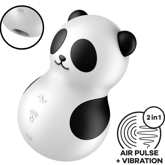 Satisfyer - Pocket Panda Stimulator & Vibrator Schwarz Weiss
