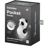 Satisfyer - Pocket Panda Stimulator & Vibrator Schwarz Weiss