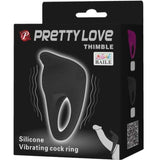 Pretty Love - Thimble Vibratorring Schwarz