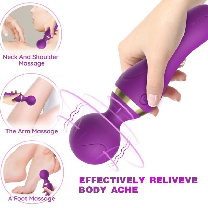 Armony - Freeza Massager & Vibrator Super Flexibler Kopf Schwarz