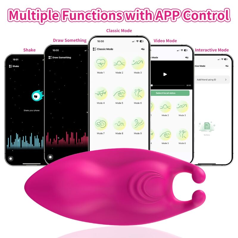 Armony - Honeybee Tragbares Höschenvibrator g-Spot Fuchsia -Kostenlose App