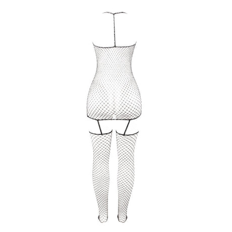 Subblime - 951955 Glnzender Netz-Bodystocking Eine Grösse