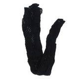 Subblime - 952129 Netz-Bodystocking mit Kleiddesign und Blumendetails Schwarz Eine Grösse