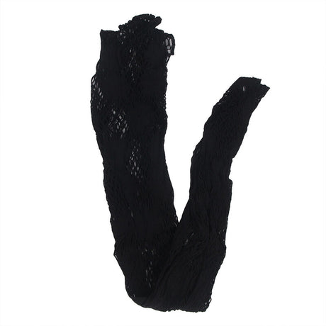 Subblime - 952129 Netz-Bodystocking mit Kleiddesign und Blumendetails Schwarz Eine Grösse