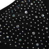 Subblime - 952174 Netz-Bodystocking mit Handschuhen und Diamanten Schwarz Eine Grösse
