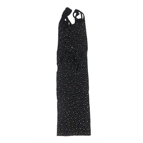 Subblime - 952198 Netz-Kleid mit Brillanten Diamanten Schwarz Eine Grösse