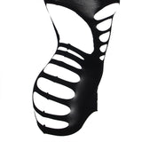 Subblime - 952266 Langrmeliger Elastischer Netz-Kleid Schwarz Eine Grösse