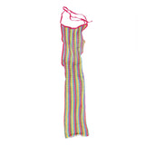 Subblime - 952341 Regenbogen-Netz-Kleid Eine Grösse