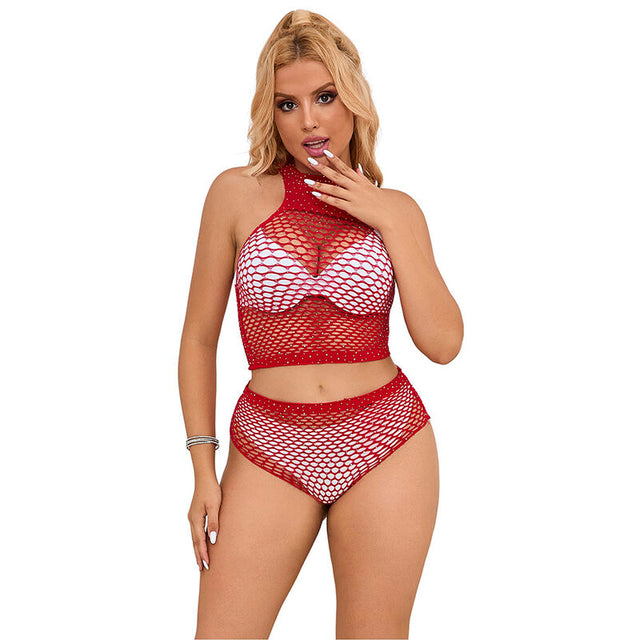 Subblime - 952402 Netzset mit Rosa Diamanten Eine Grösse
