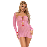 Subblime - 952471 Rosa Netz-Kleid Eine Grösse