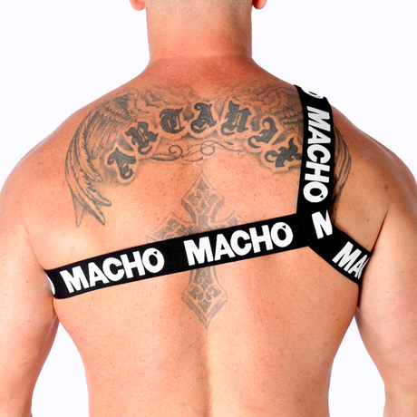 Harness Römisches Geschirr Weiss L/XL Weiß.3