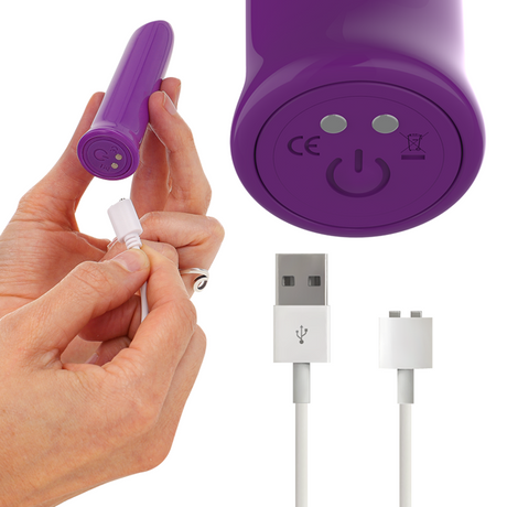 Auflegevibrator Todrick Violet Klitorisstimulierende Kugel Lila 10,2 x 2,5 cm.1