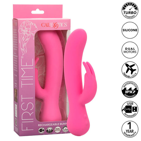 Calexotics - First Time Vibrator Rabbit Wiederaufladbar Rosa
