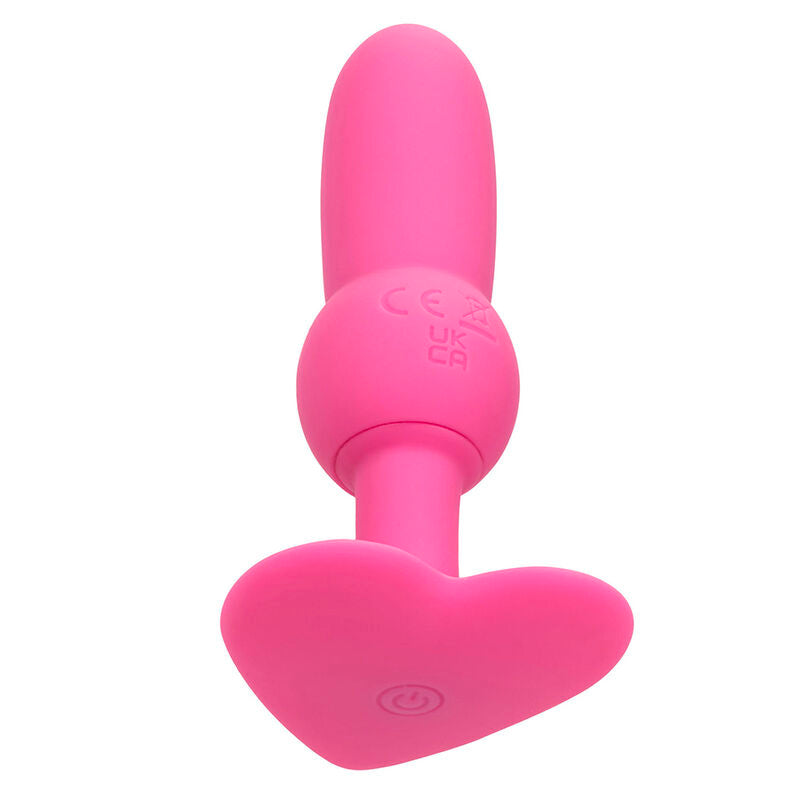 Calexotics - First Time Anal Plug mit Perlensonde 10 Vibrationen Rosa