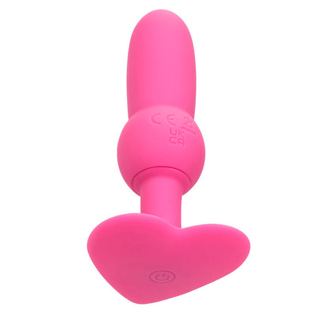 Calexotics - First Time Anal Plug mit Perlensonde 10 Vibrationen Rosa