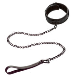 Calexotics - Nocturnal Halsband & Leine Leder Verstellbar Schwarz