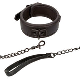 Calexotics - Nocturnal Halsband & Leine Leder Verstellbar Schwarz