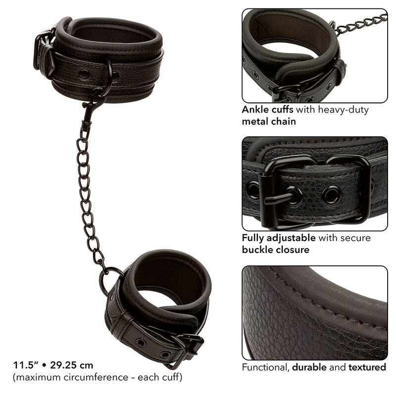 Calexotics - Nocturnal Fussmanschetten Leder Verstellbar Schwarz