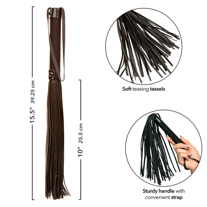 Calexotics - Nocturnal Flogger Leder Schwarz