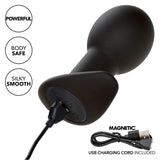 Calexotics - Rock Bottom Anal Plug 10 Vibrationen Silikon Schwarz
