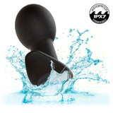 Calexotics - Rock Bottom Anal Plug 10 Vibrationen Silikon Schwarz