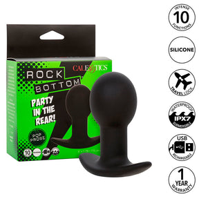 Calexotics - Rock Bottom Anal Plug 10 Vibrationen Silikon Schwarz