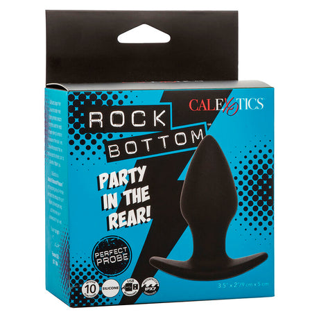 Calexotics - Rock Bottom Perfect Anal Plug 10 Vibrationen Silikon Schwarz