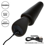 Calexotics - Rock Bottom Tapered Anal Plug 10 Vibraciones Silikon Schwarz