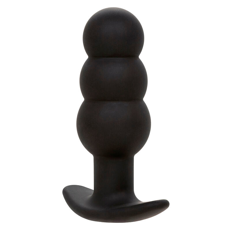 Calexotics - Rock Bottom Anal Plug mit Perlen 10 Vibrationen Silikon Schwarz