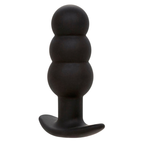 Calexotics - Rock Bottom Anal Plug mit Perlen 10 Vibrationen Silikon Schwarz