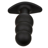 Calexotics - Rock Bottom Anal Plug mit Perlen 10 Vibrationen Silikon Schwarz