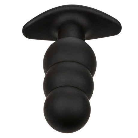 Calexotics - Rock Bottom Anal Plug mit Perlen 10 Vibrationen Silikon Schwarz