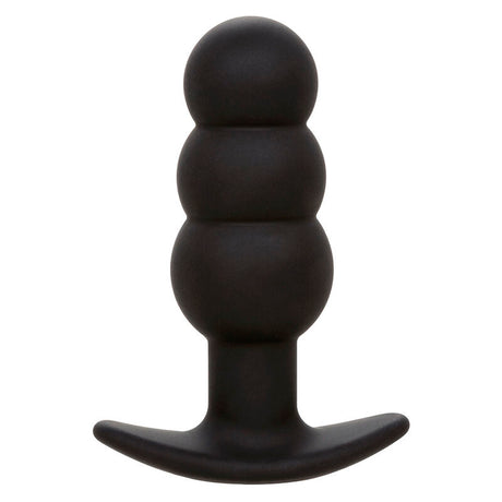 Calexotics - Rock Bottom Anal Plug mit Perlen 10 Vibrationen Silikon Schwarz