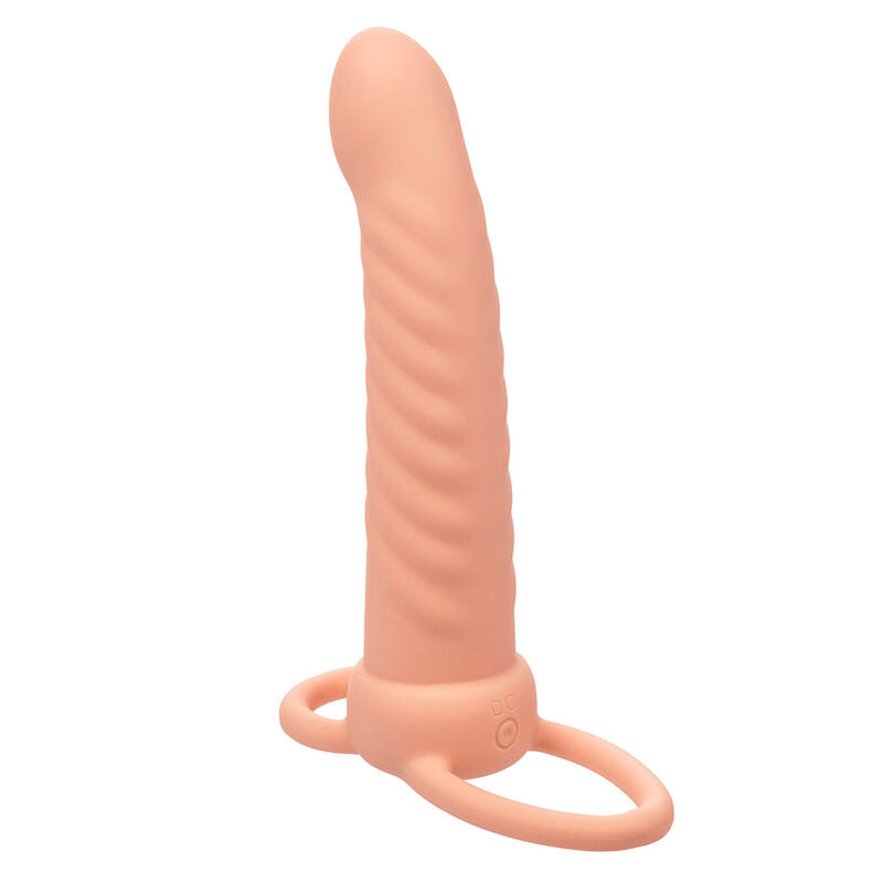 Calexotics - Maxx Ribbed Dual Penetrator 10 Vibrationen Fleisch