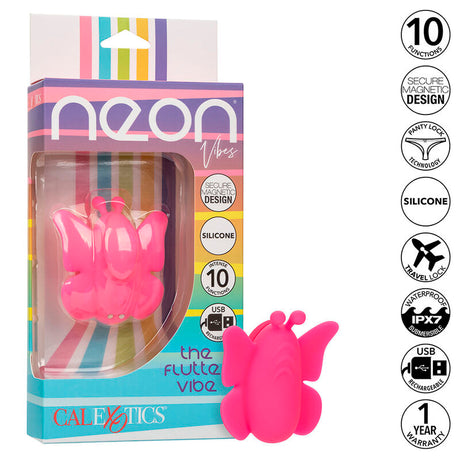 Calexotics - Neon Vibes der Flutter Vibe Stimulator 10 Vibrationen Rosa