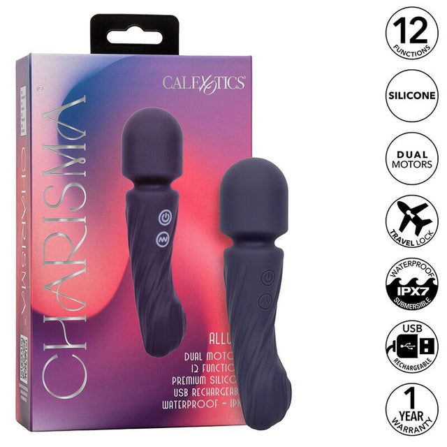Calexotics - Charisma Allure Massager Doppelmotor 12 Funktionen 17,25 cm x 4,5 cm Lila