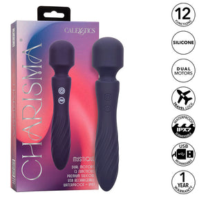 Calexotics - Charisma Mystique Massager Doppelmotor 12 Funktionen 20,5 cm x 4,5 cm Lila