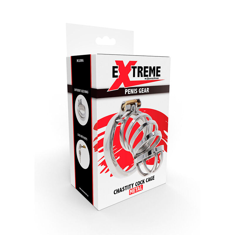 Hidden Desire - Extreme Keuschheitspumpenkäfig aus Metall