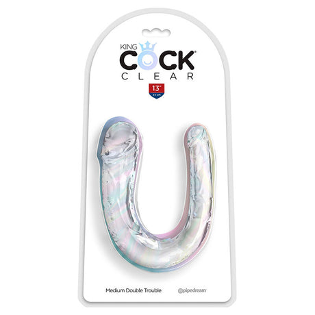 Doppeldildo Double Trouble Klar Transparent 33 x 2,3 cm.1